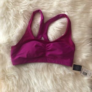 Roxy mesh sports bra.